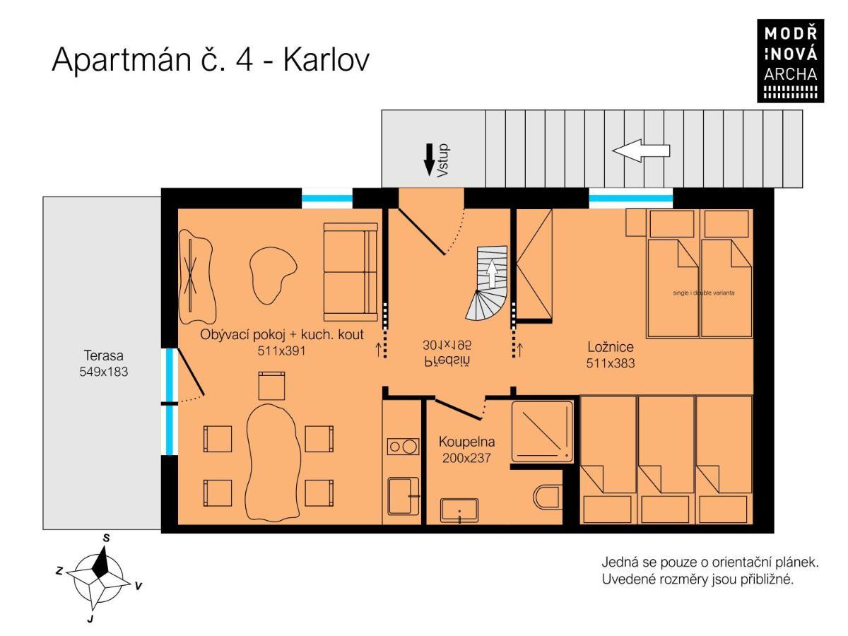 Apartmany Modrinova Archa S Privatni Saunou Vaclavov u Bruntalu エクステリア 写真